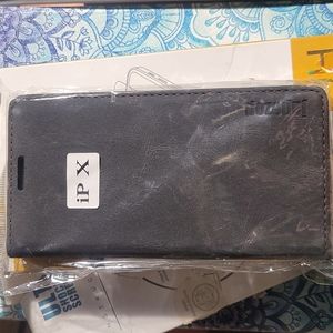 Iphone x , leather fold out case ,janezop.